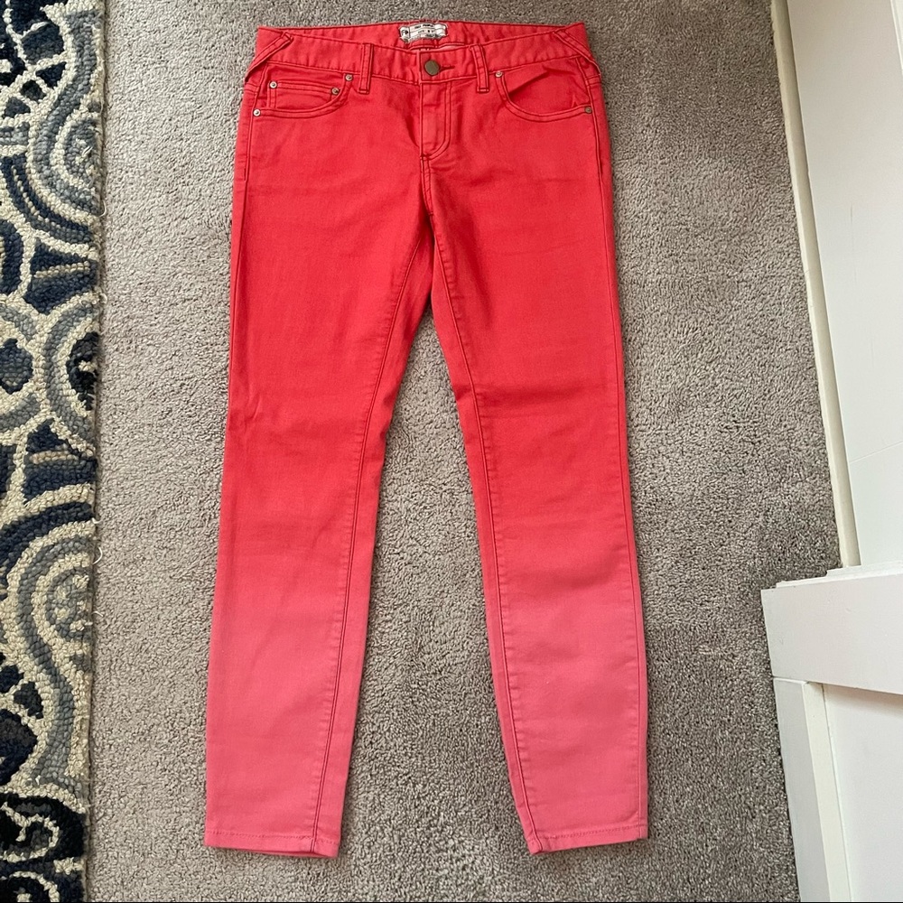 FREE PEOPLE Pink Ombré Jeans